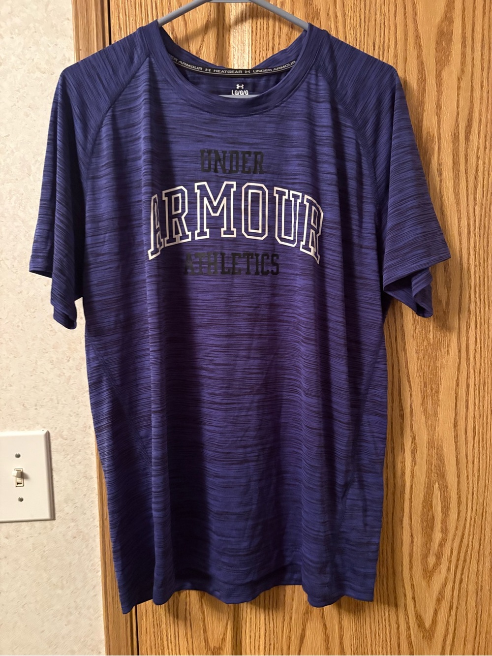 Under Armour Purple Heathered Athletic Short Sleeve Tee